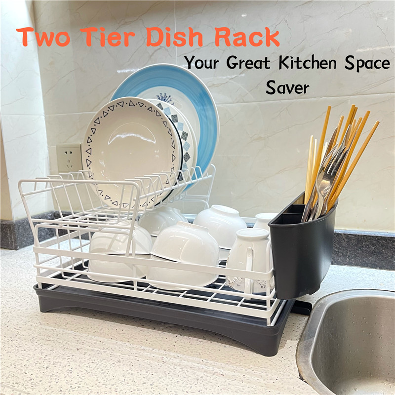 Wholesale 2 Tier Steel Kitchen Organization Kitchen Racks And Holders Dish  Drying Rack Dish Kitchen Rack Dish Organizer - Buy Wholesale 2 Tier Steel  Kitchen Organization Kitchen Racks And Holders Dish Drying